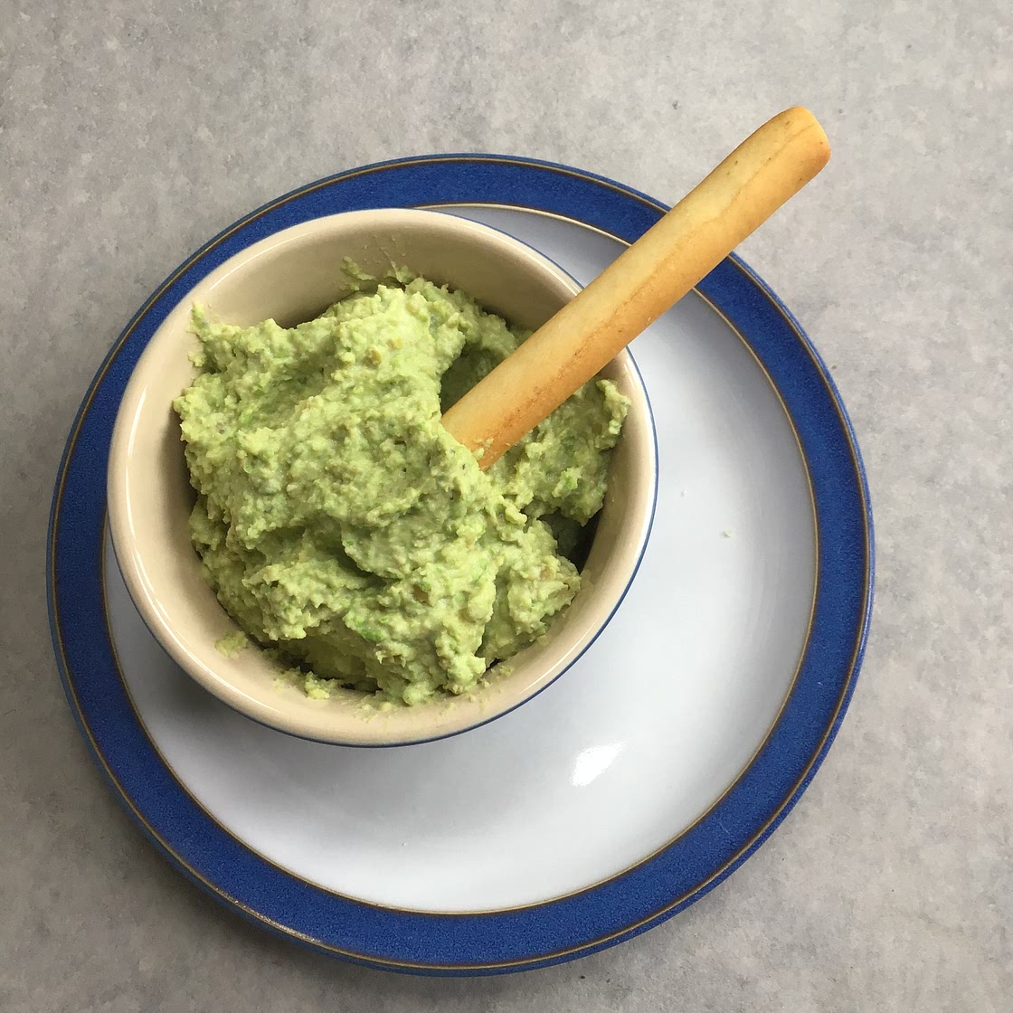 Pea and mint dip