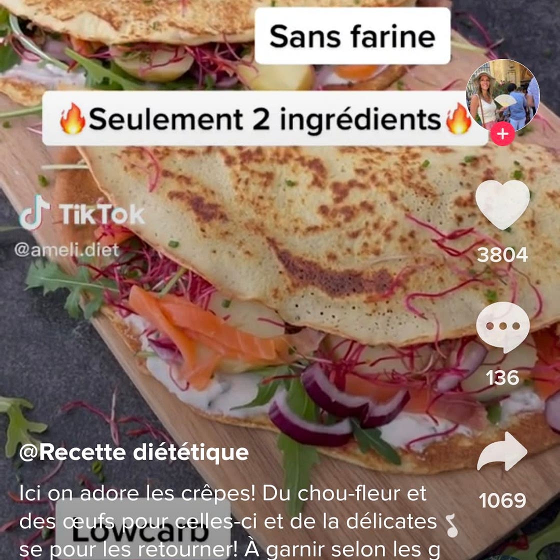 Crepes de chou fleur