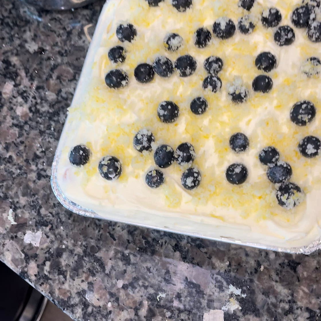 Limoncello blueberry tiramisu 