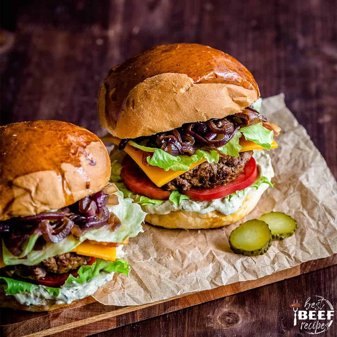 Ultimate Charcoal Grilled Gourmet Burger