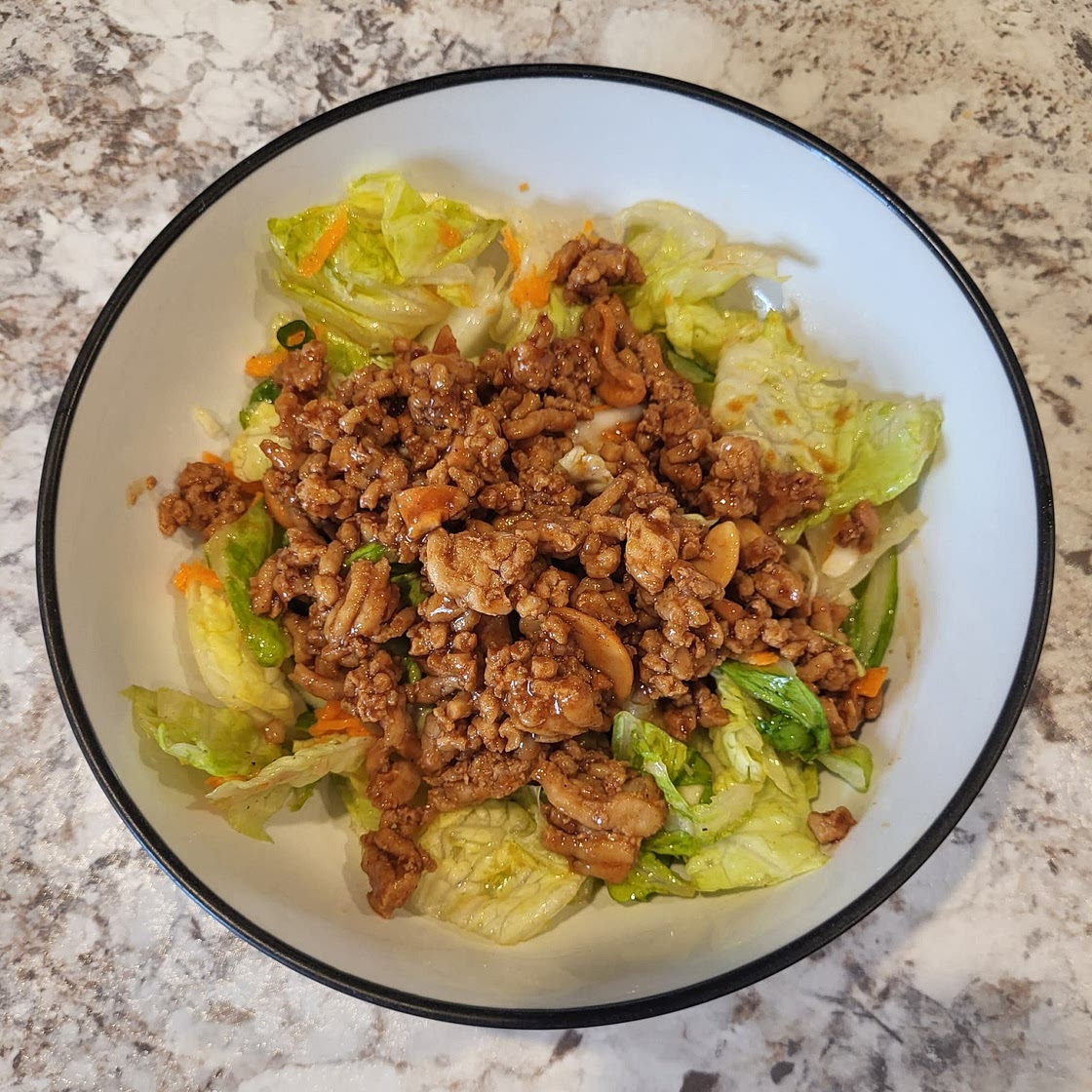 Asian Lettuce Wrap Chicken Chopped Salad