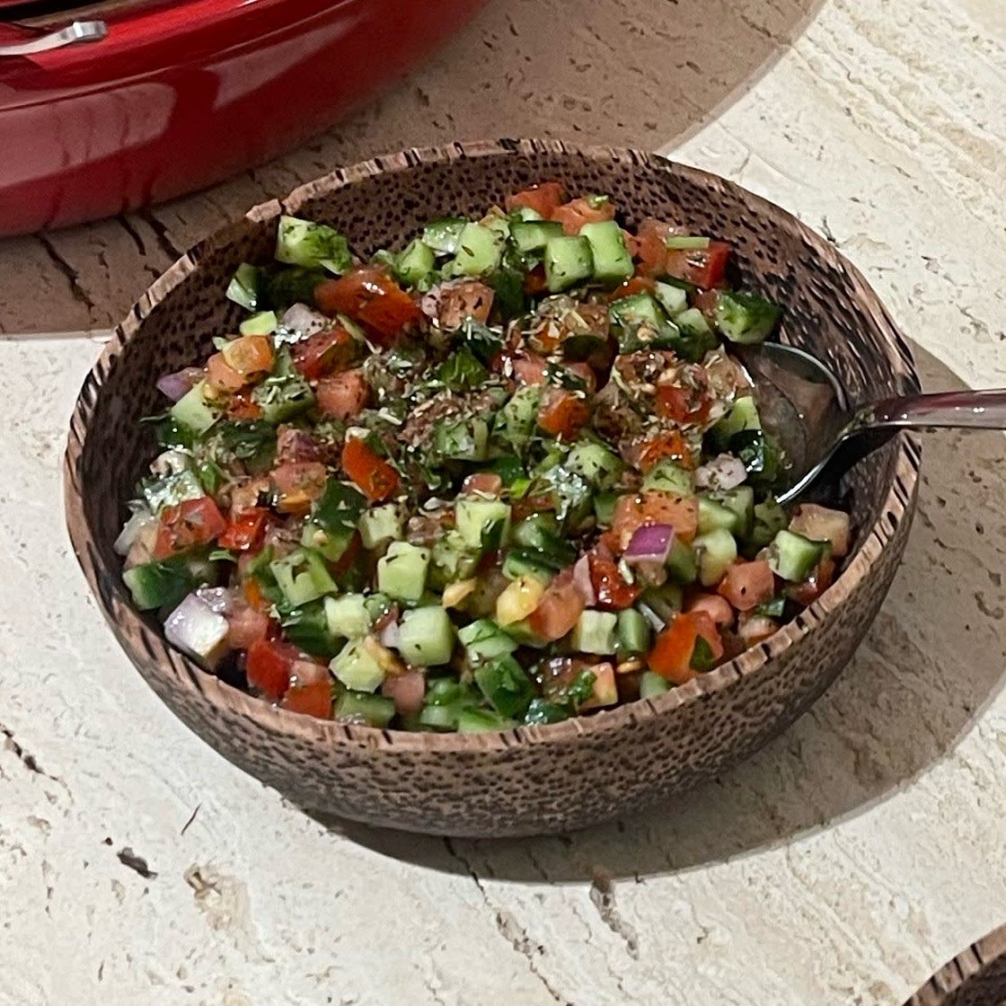 Salad-e Shirazi (Persian Cucumber, Tomato and Onion Salad)