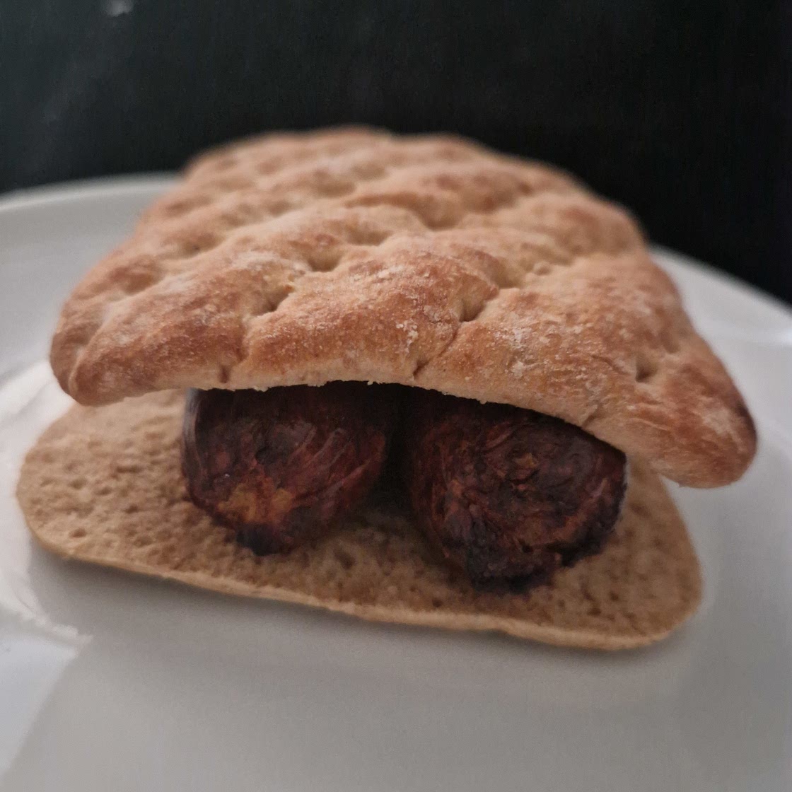 Healthy sausage sandwich