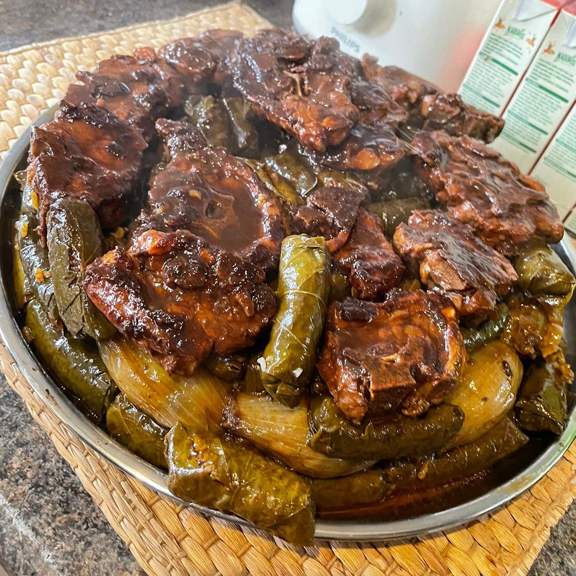 Tangy Iraqi Dolma (stuffed vegetables with a tangy glaze)