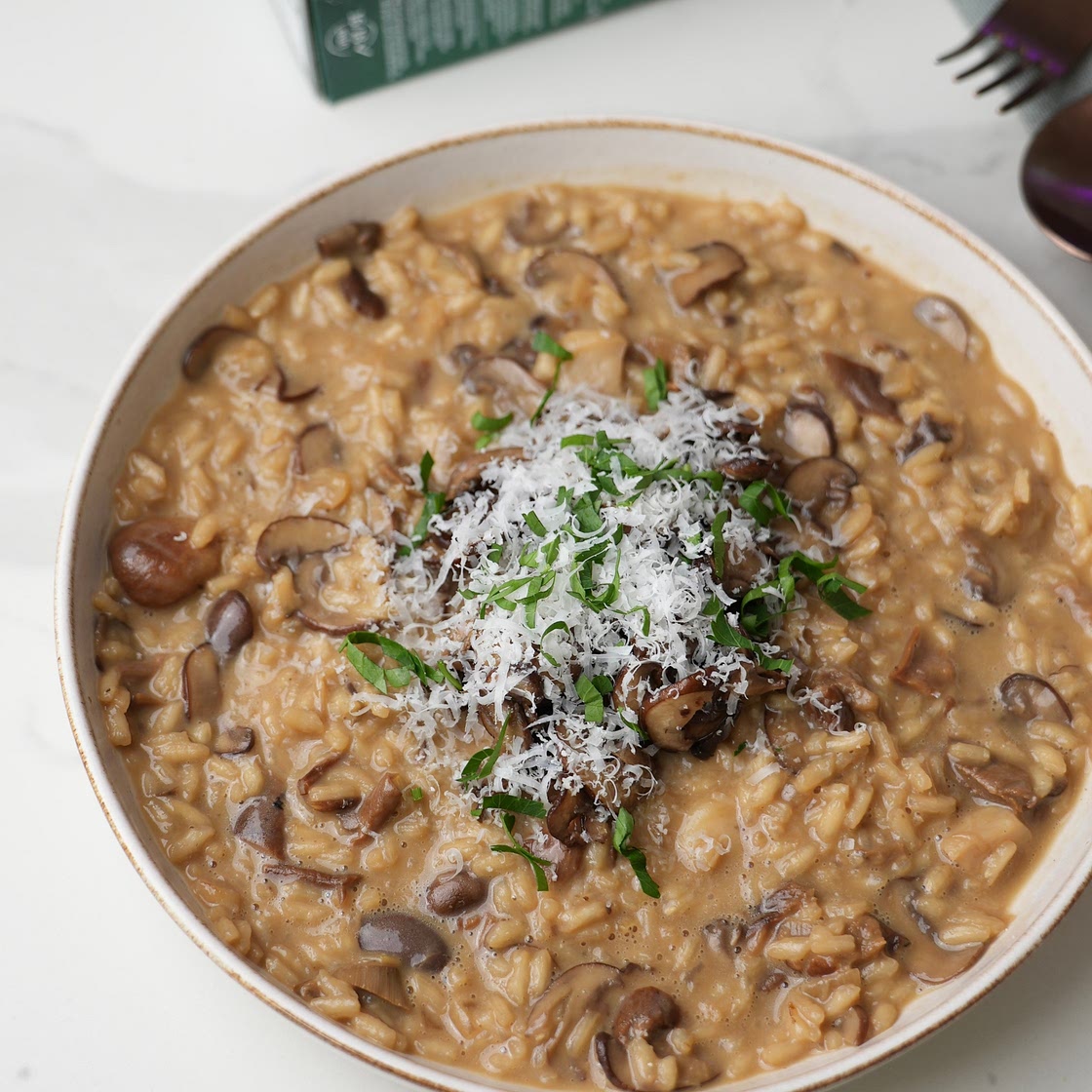 Mushrooms risotto