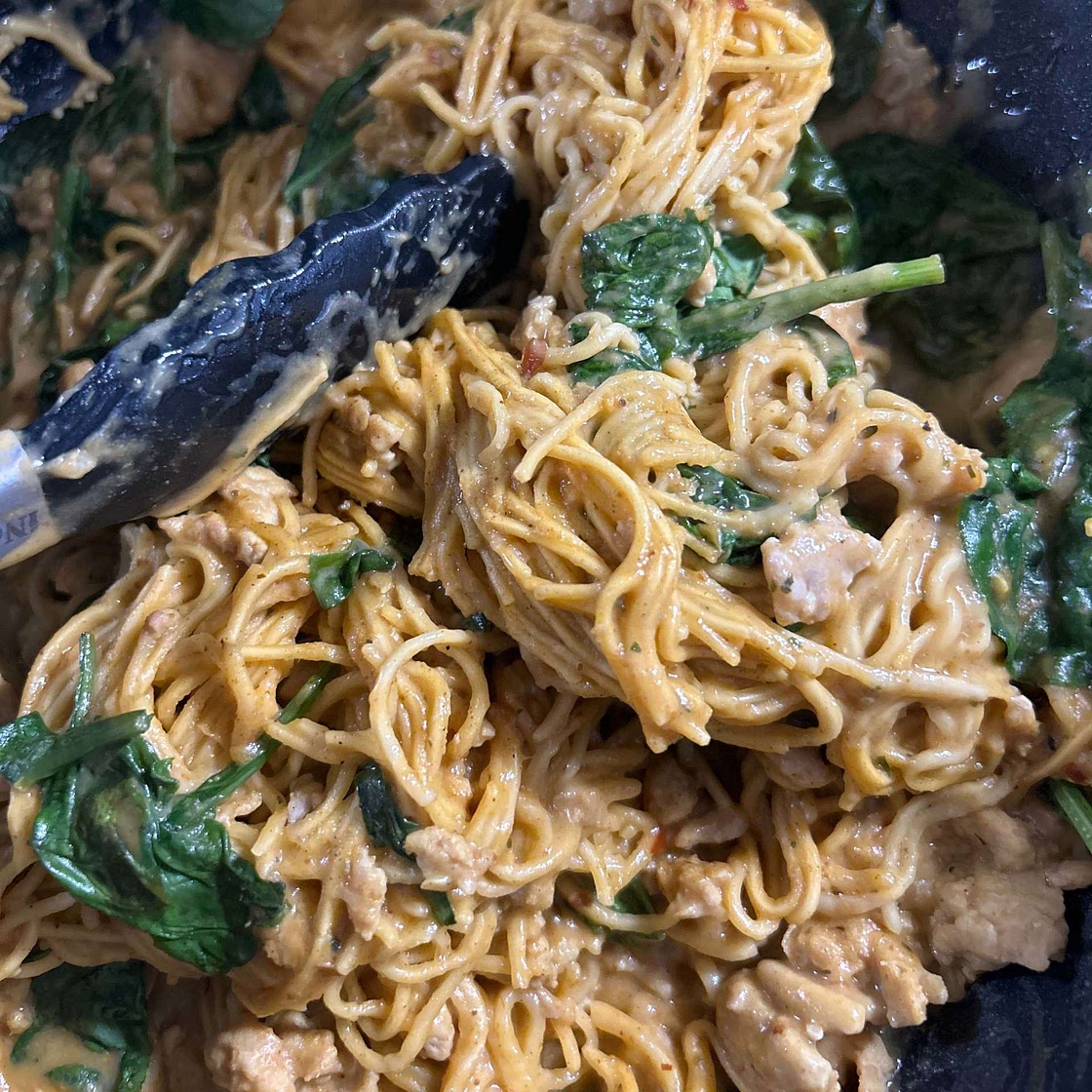 12 Minute Thai Chicken Peanut Noodles