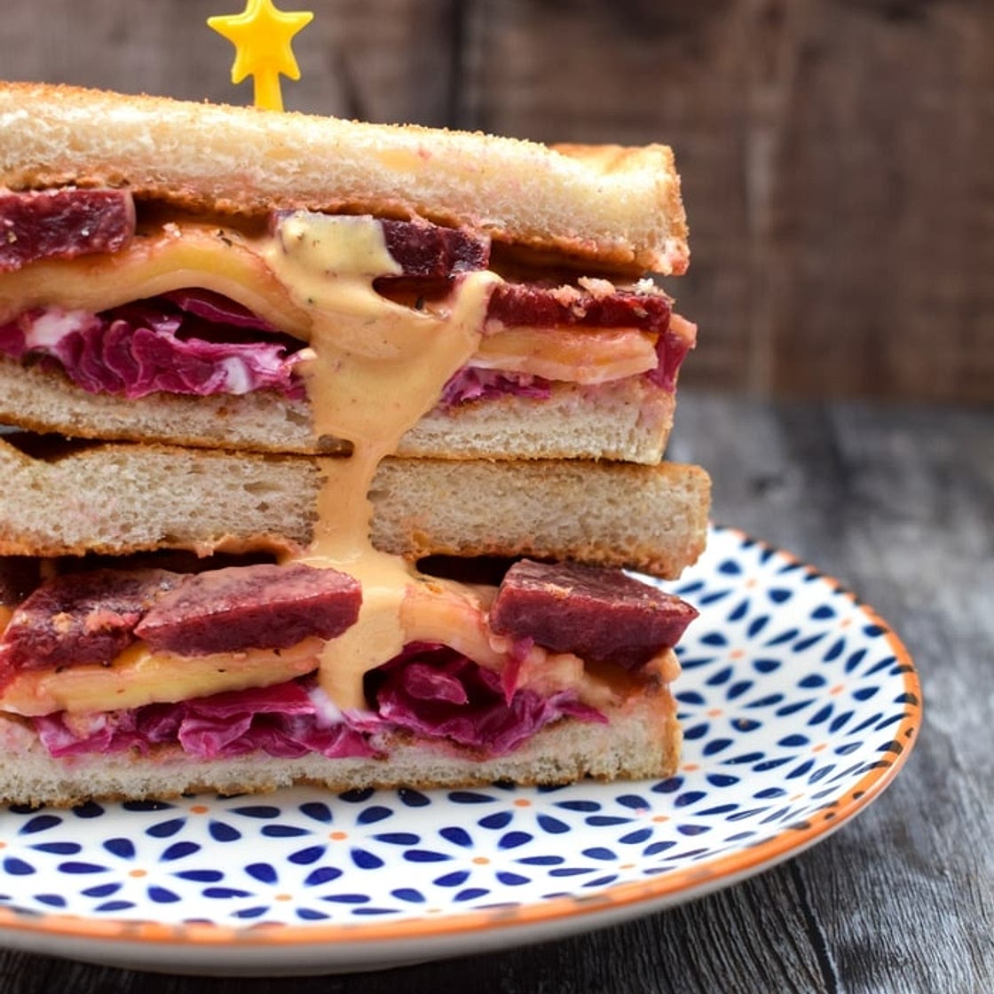 📋 RECIPE - Vegan Reuben Sandwich