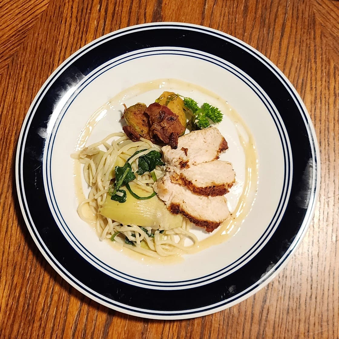 Cheesy Spinach-Artichoke Pasta