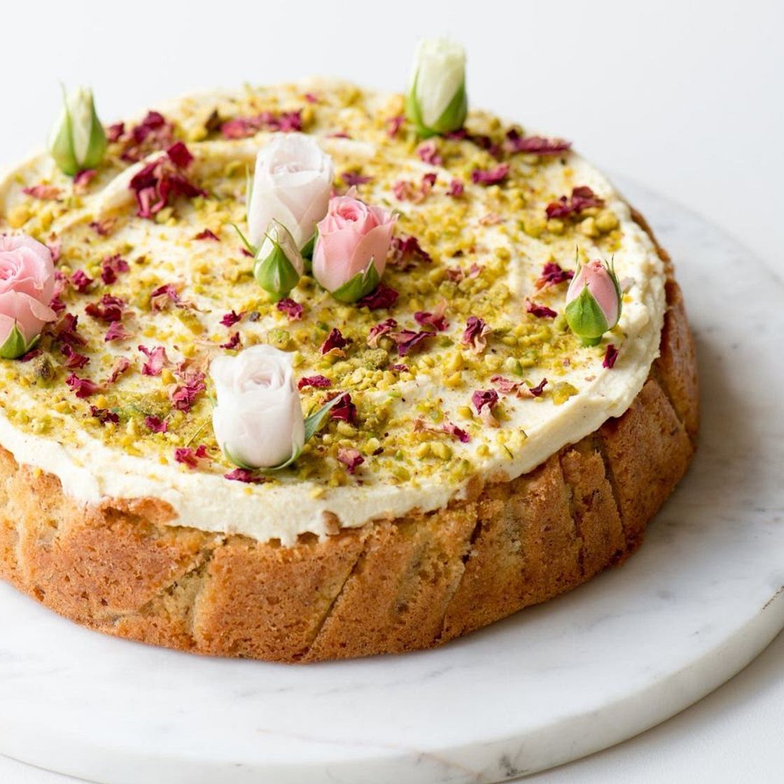 Baklava Cake with Honey Mascarpone Icing