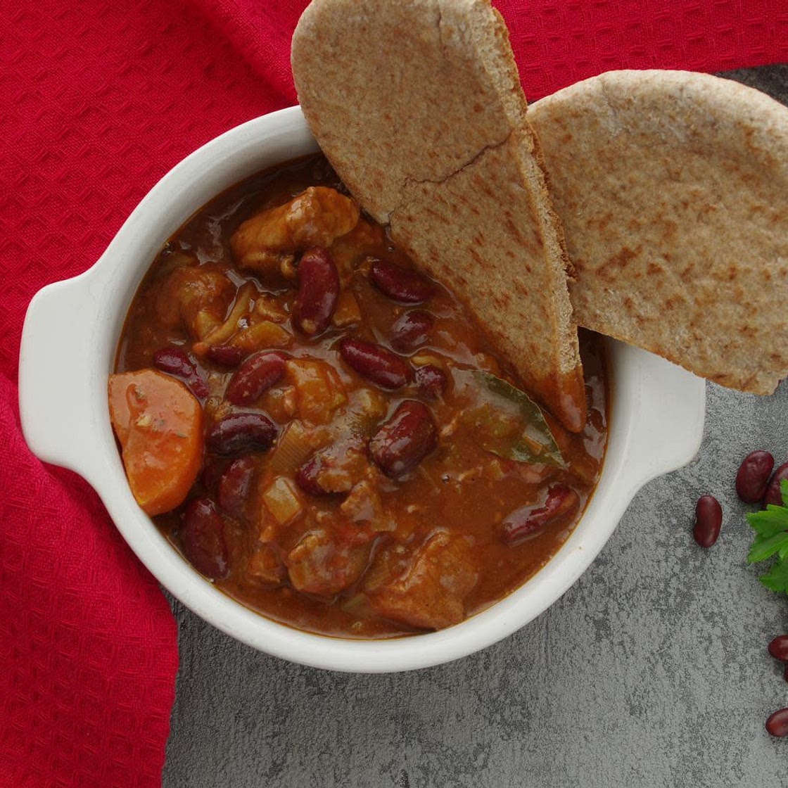 Moroccan beef and kidney bean stew