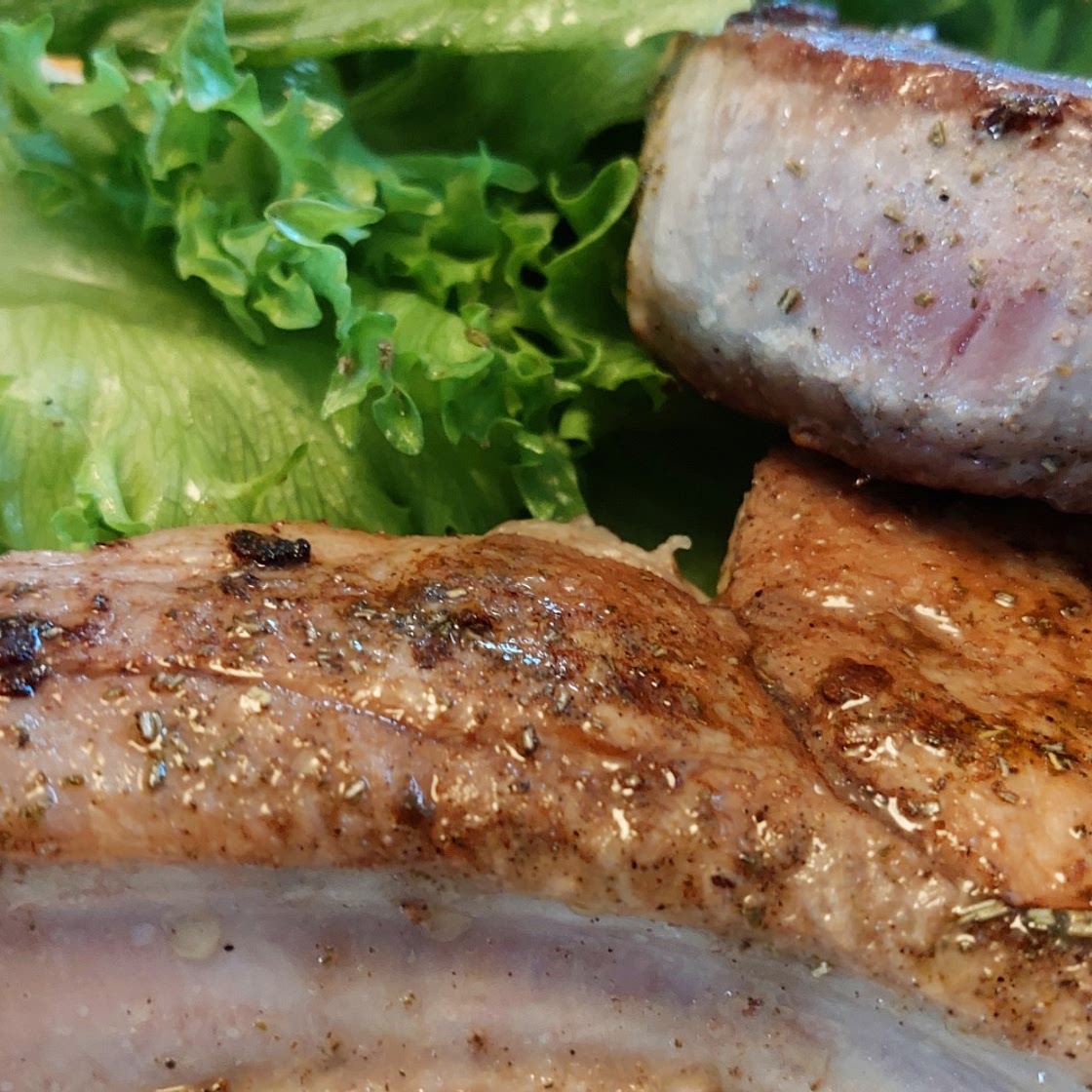 Grilled pork chop