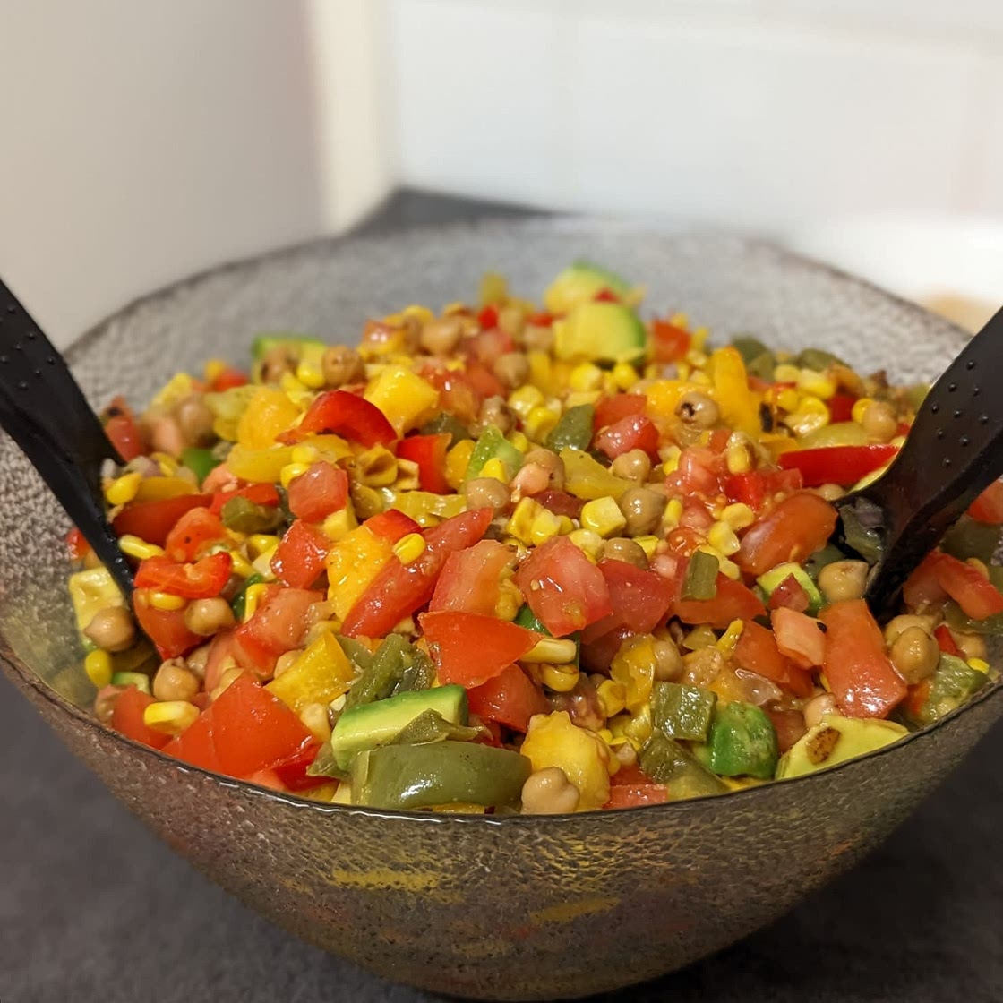 Chopped Mexican Salad with Cilantro Lime Dressing