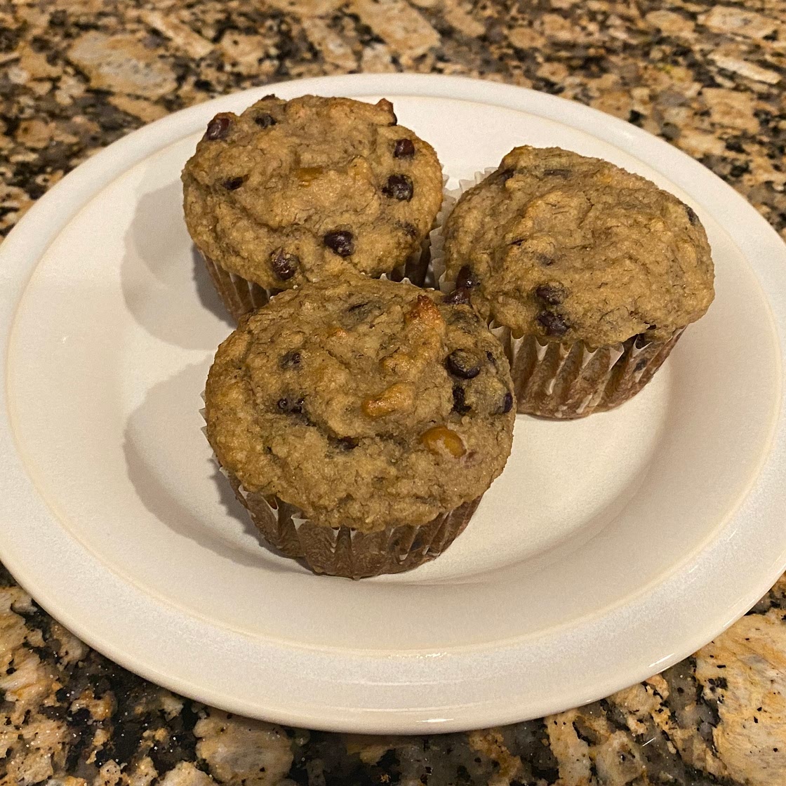 Paleo Banana Muffins with Dairy-Free Chocolate Chips