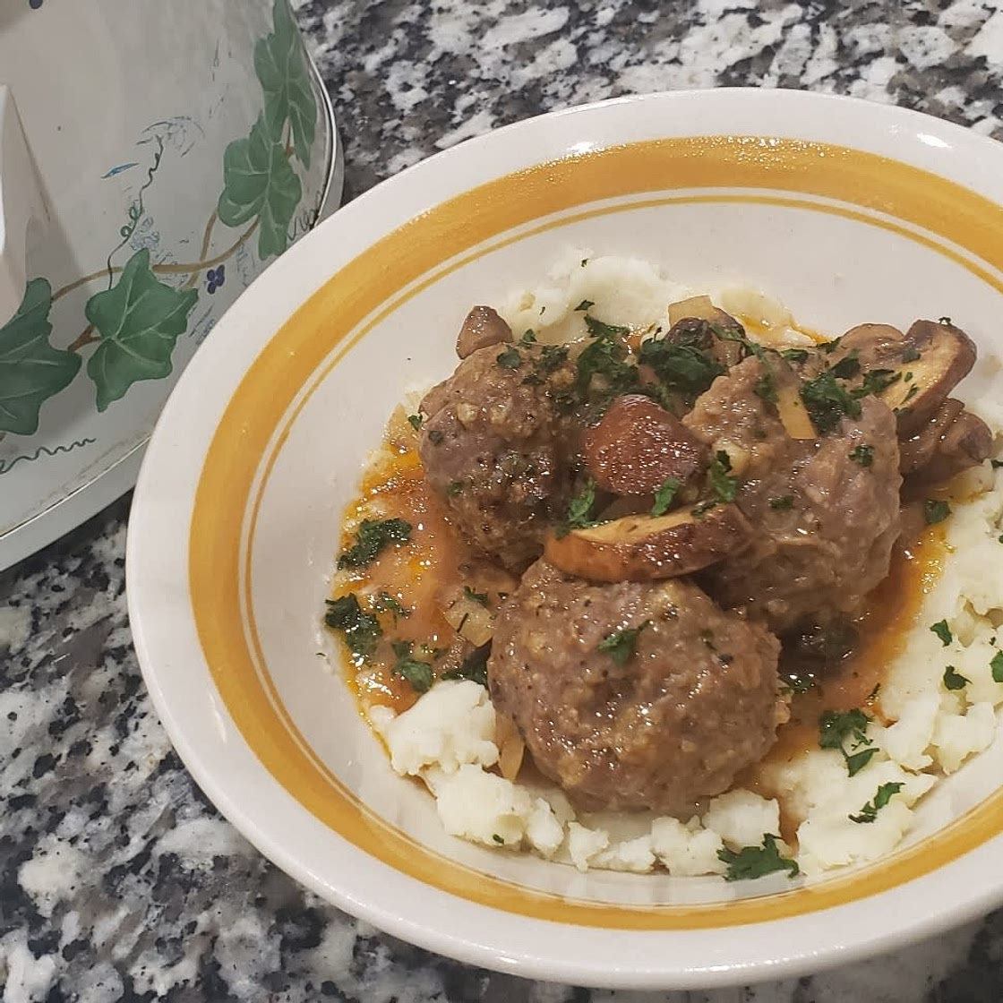 Slow-Cooker Salisbury Steak Meatballs