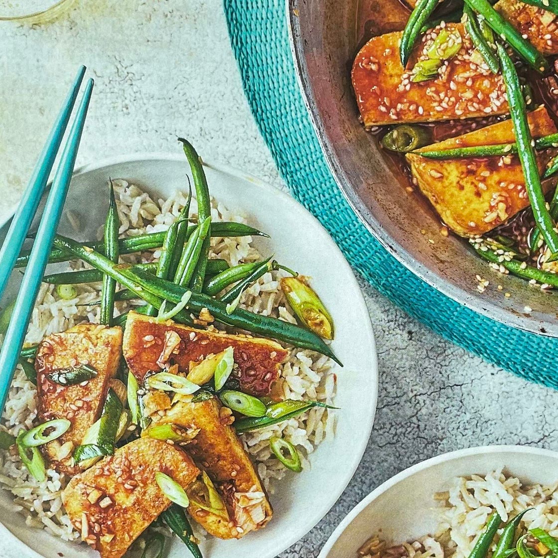 Braised sesame tofu