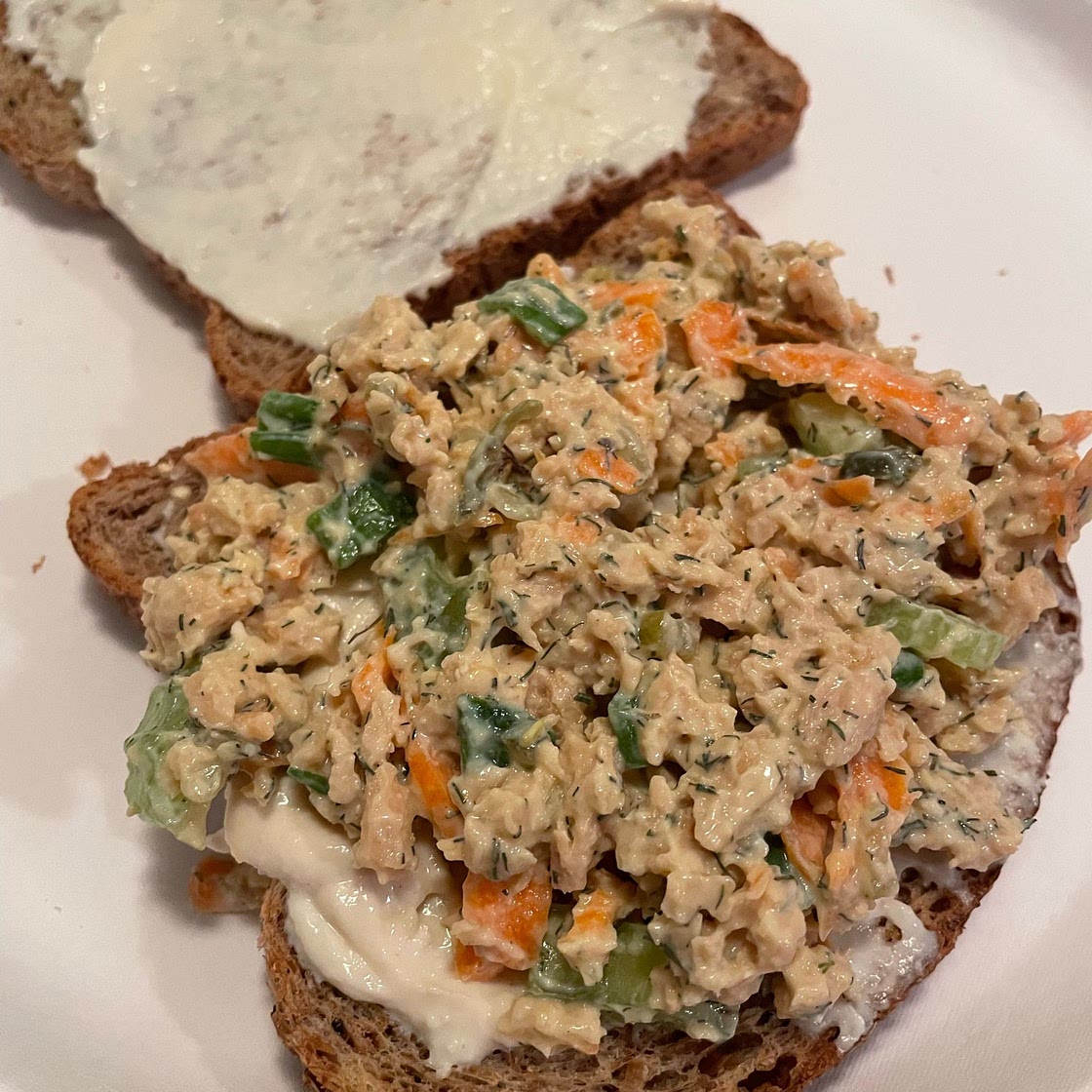 Soy Curl Chicken Salad