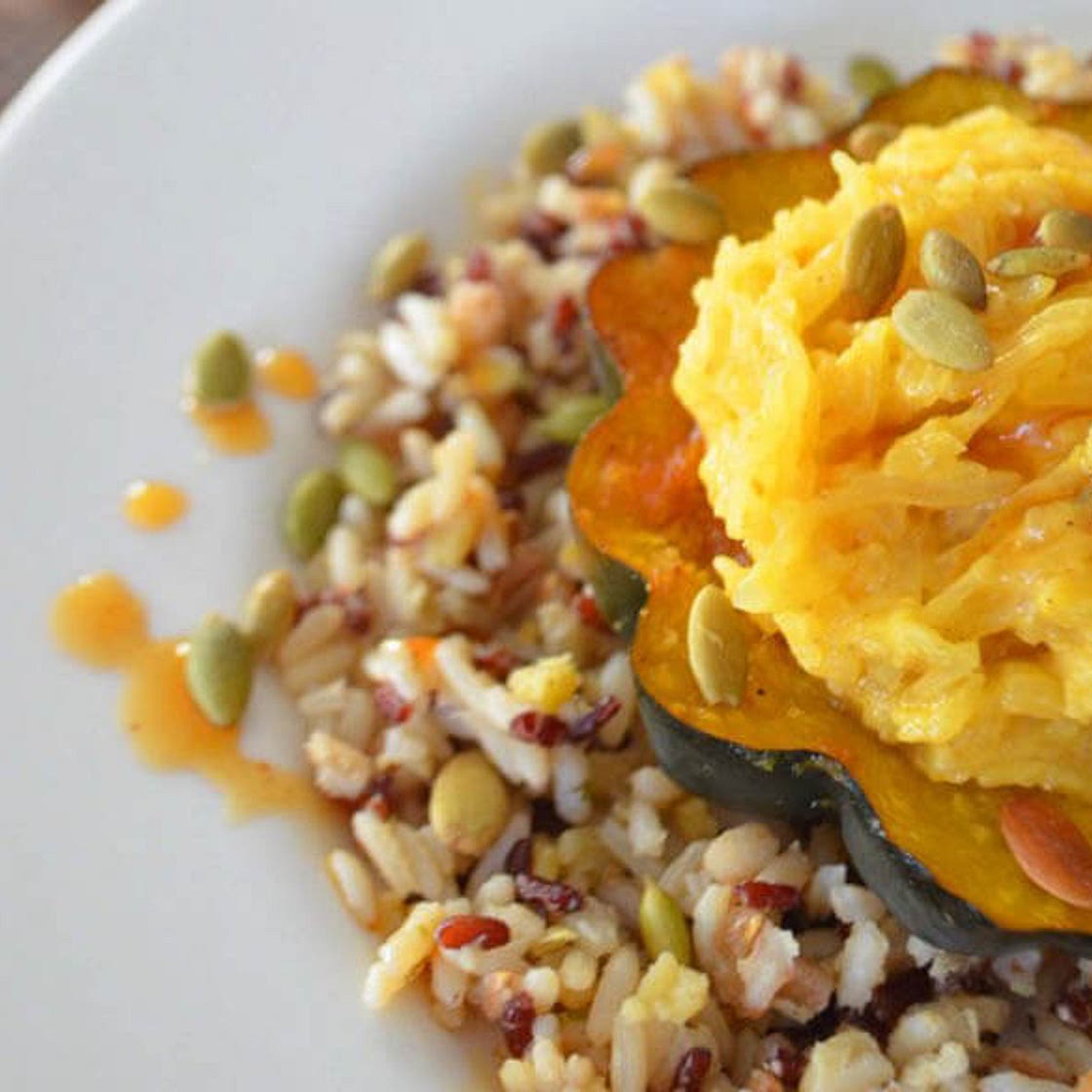 Roasted Squash with Cider Sauce