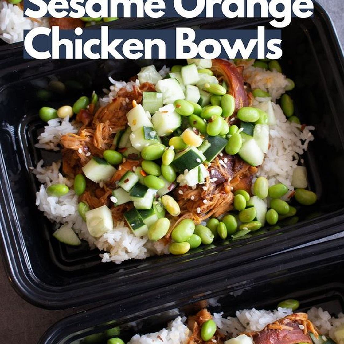 Sesame Orange Chicken Bowls
