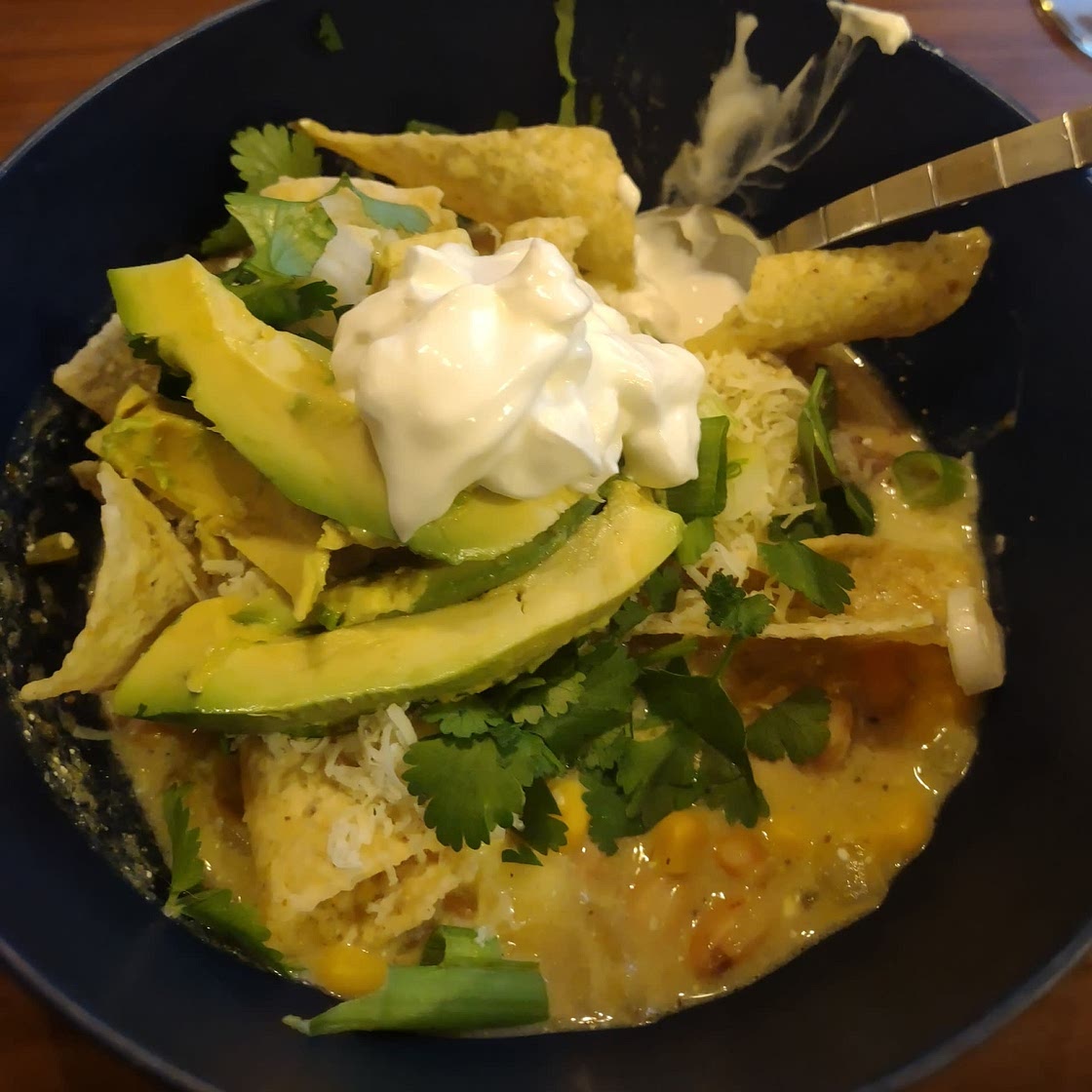Green Chicken Enchilada Soup