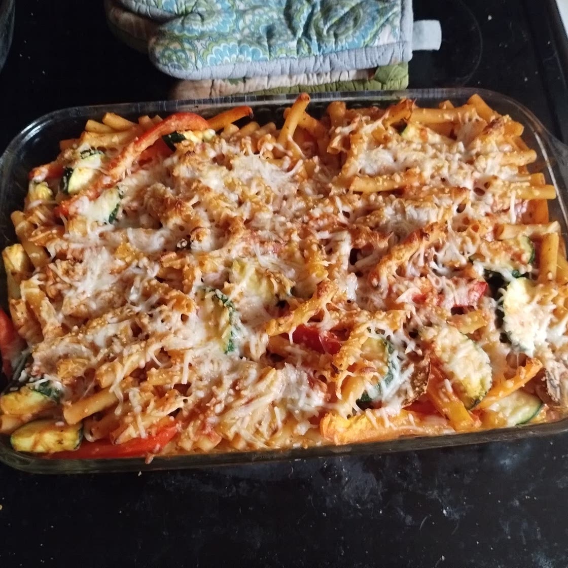 Tuscan Vegetarian Baked Ziti