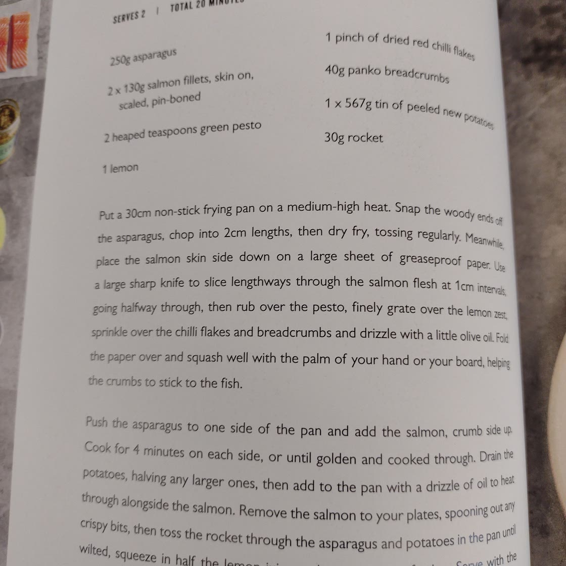 Crispy pesto salmon Jamie Oliver one