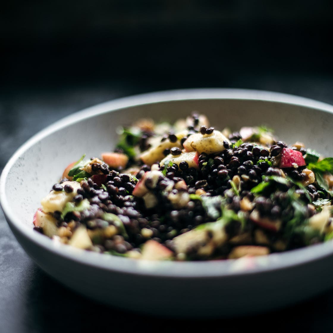 Apple & Puy Lentil salad