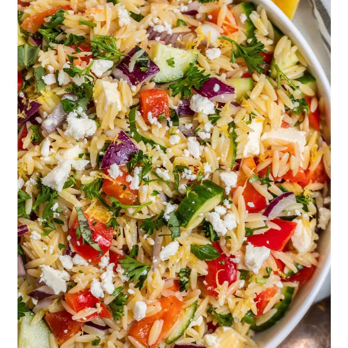 Greek Orzo Pasta Salad