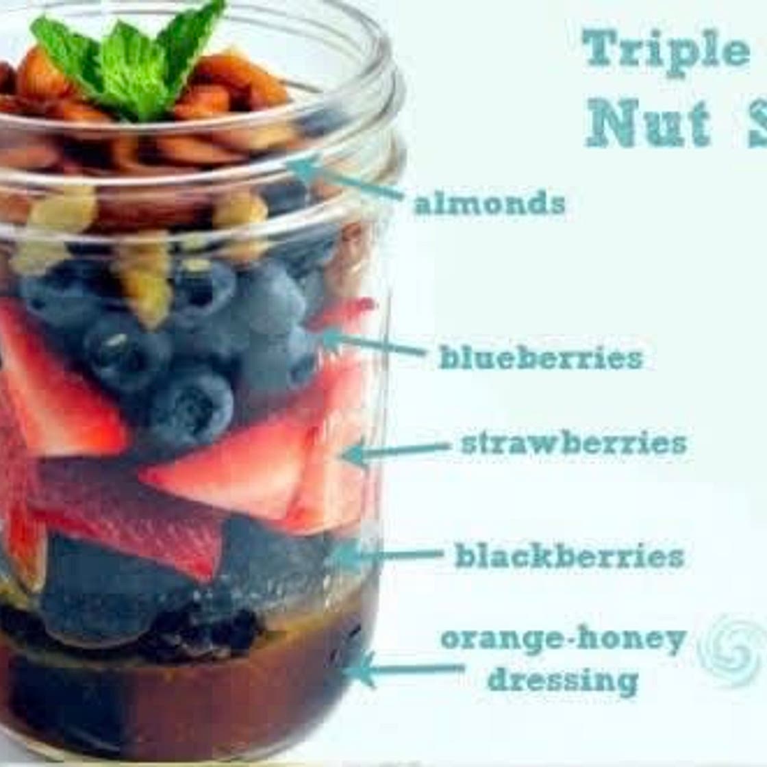 Triple berry nut salad 