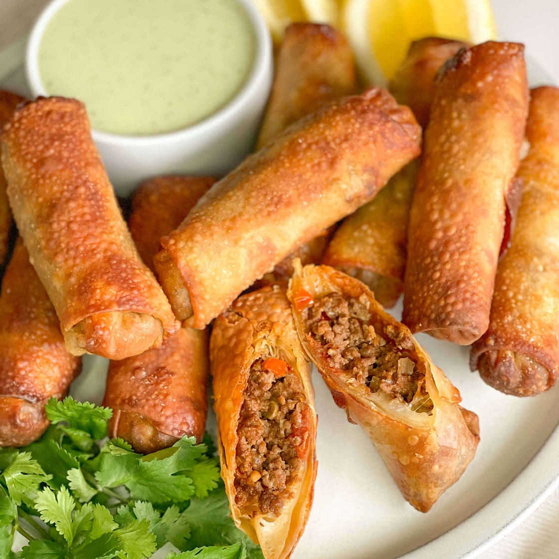 Taco egg rolls