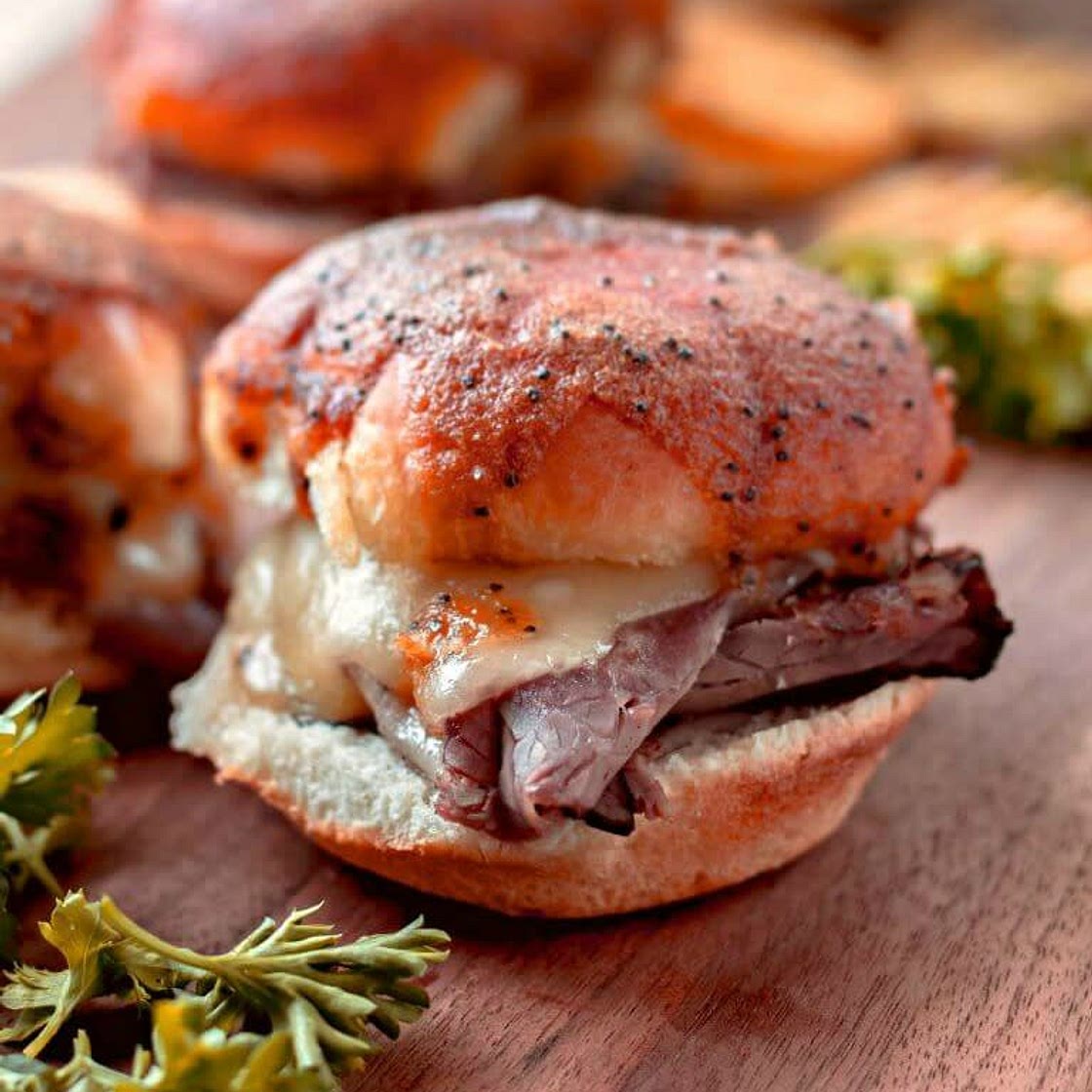 Roast Beef and Swiss Cheese Sliders