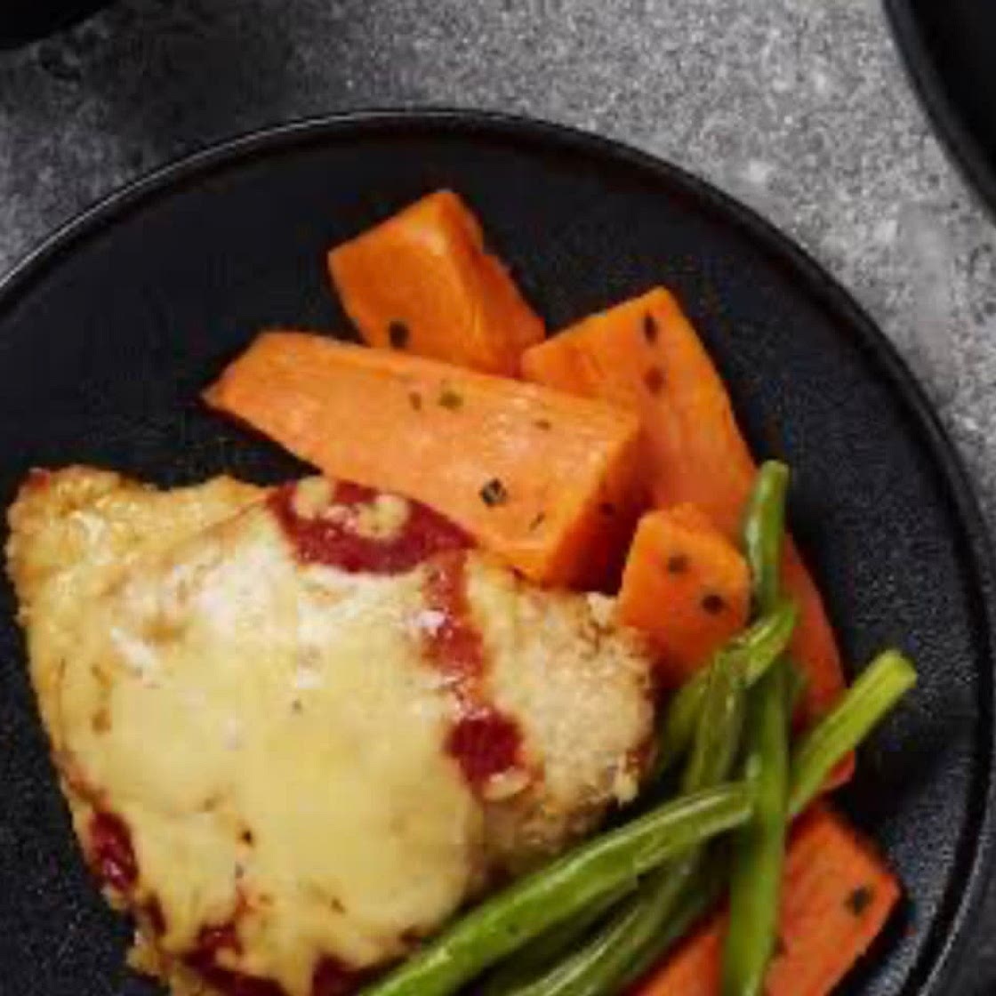 Parma, mash & vegetables