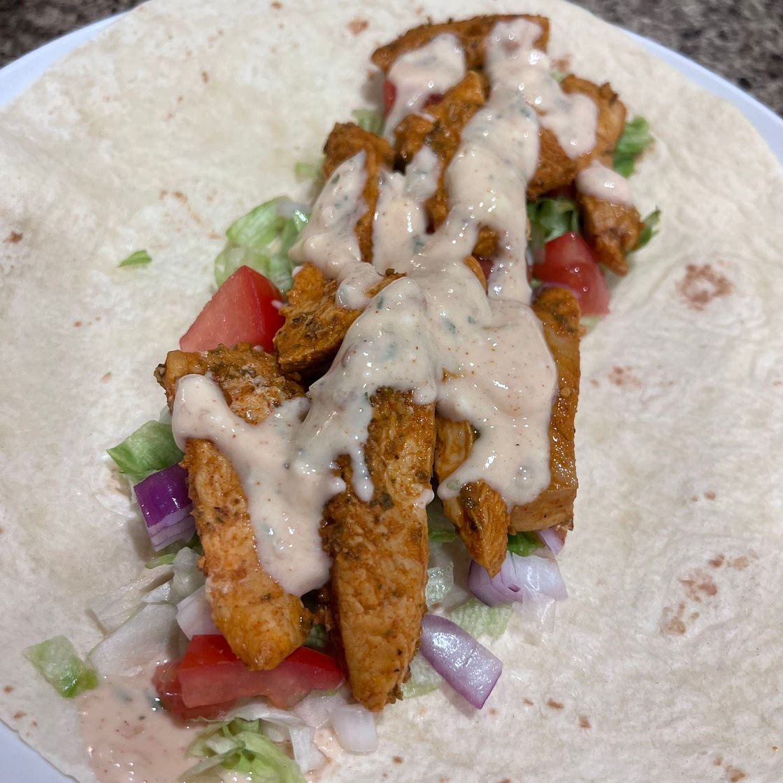 Protein Chicken Wrap