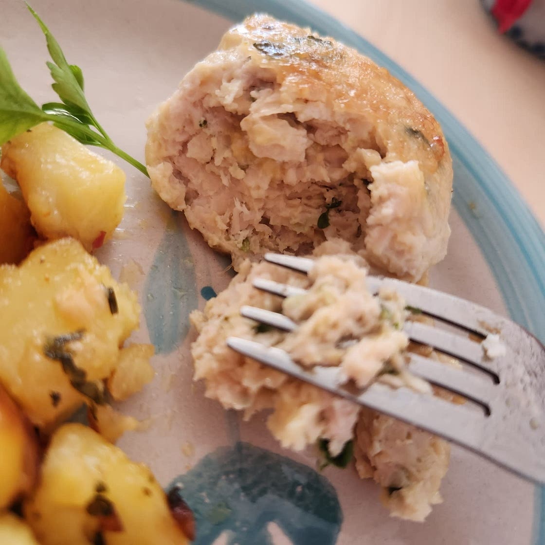 Chicken cheese rissoles