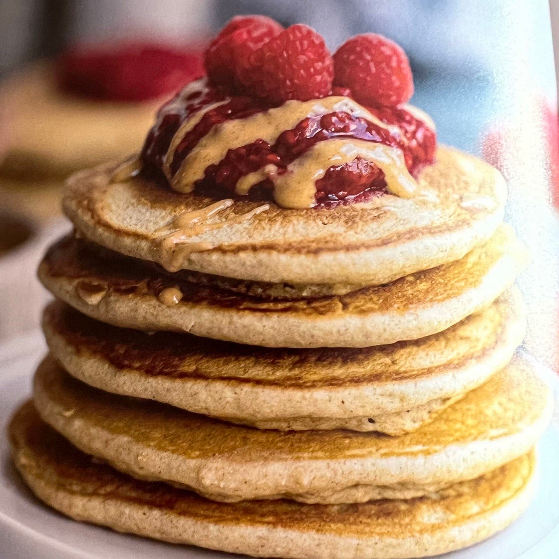 Fluffy wholegrain pancakes