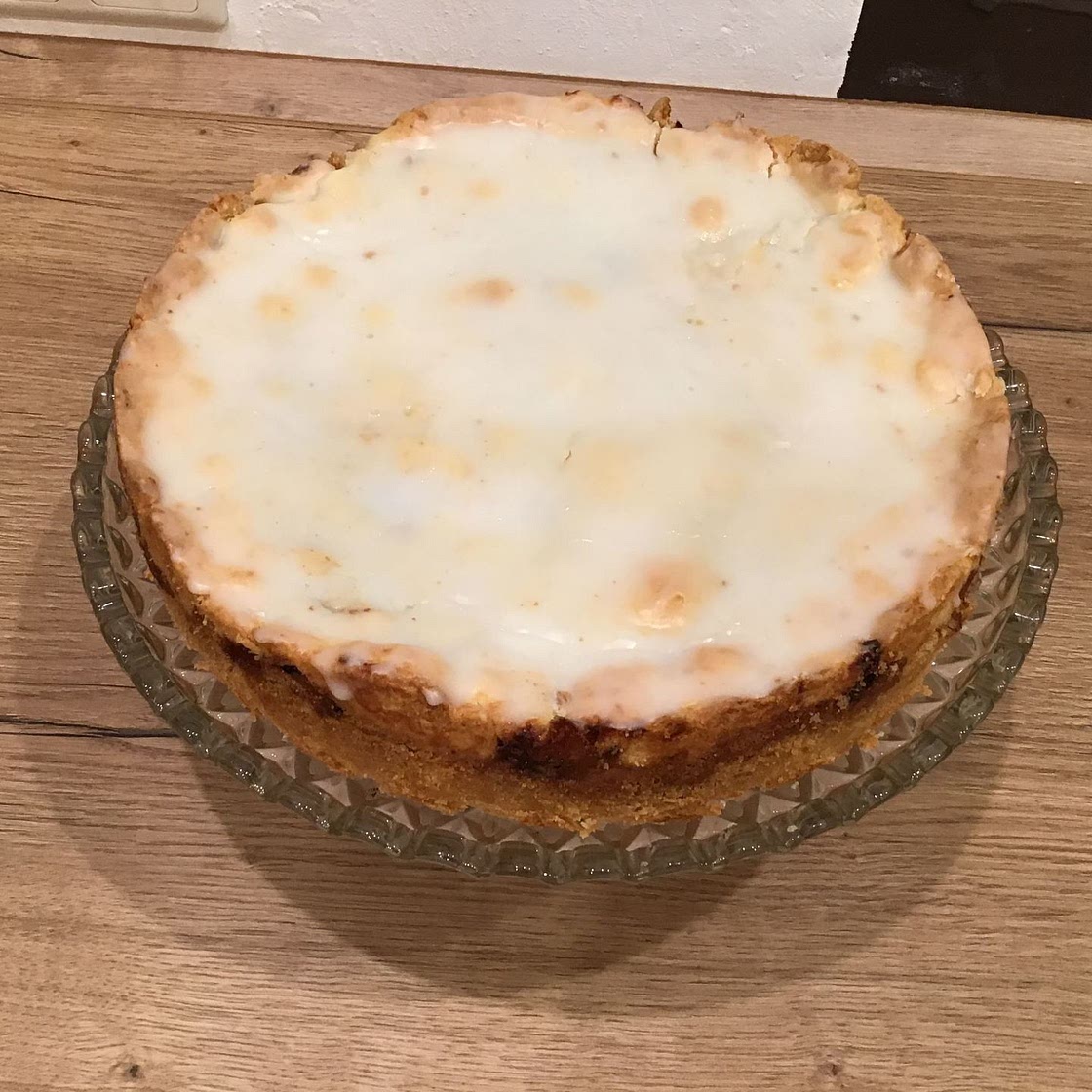 Gedeckter Apfelkuchen