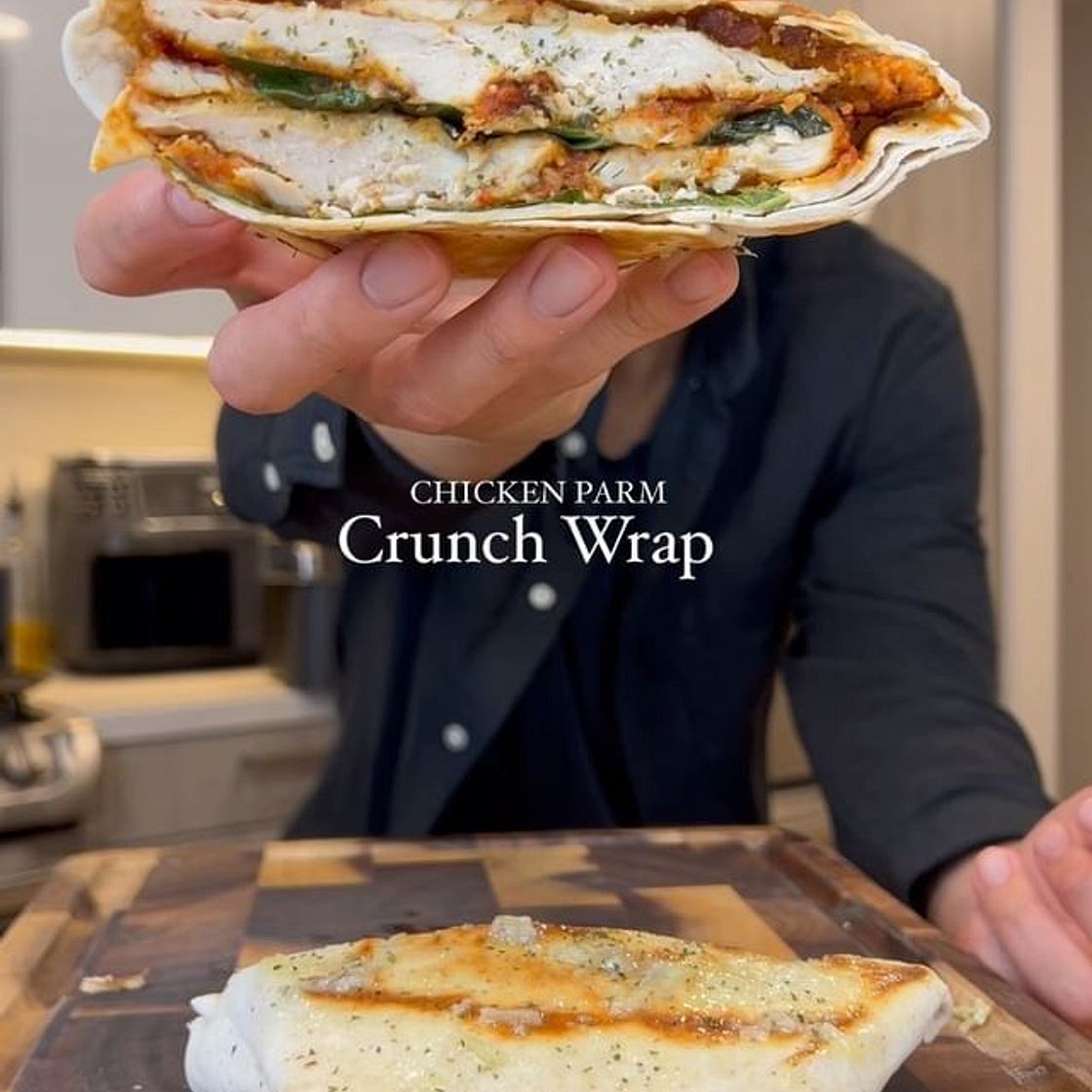 Chicken Parm Crunch Wrap