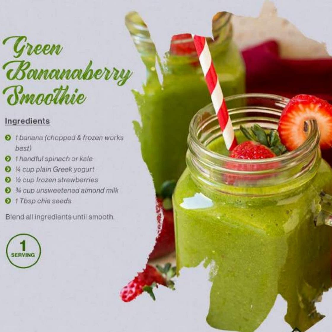 Green Bananaberry Smoothie