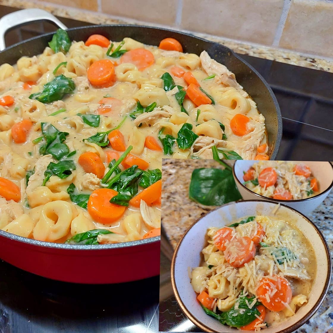 Chicken Alfredo Soup with Tortellini