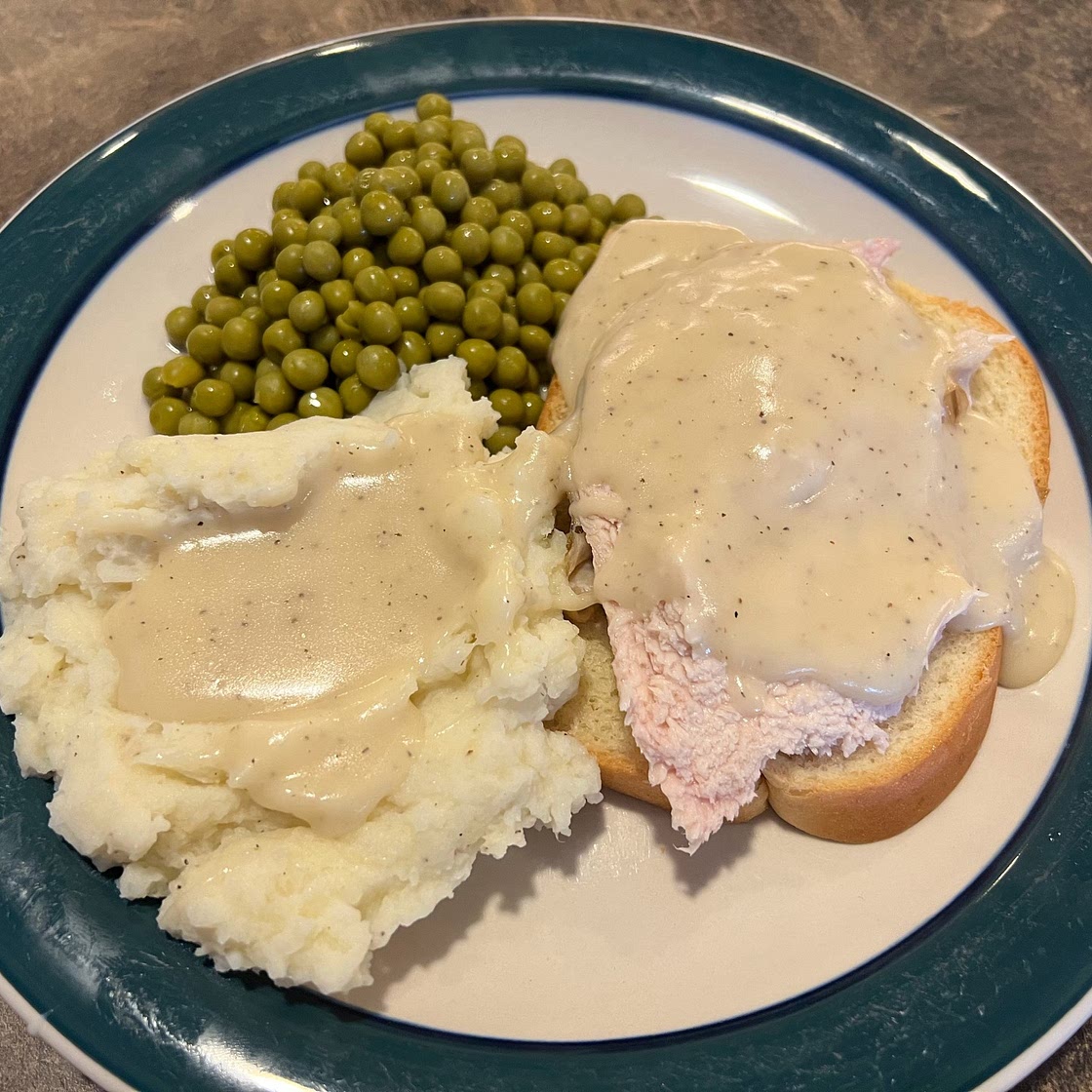 Dave's Hot Turkey Sandwich, Gravy and Mashed Potatoes