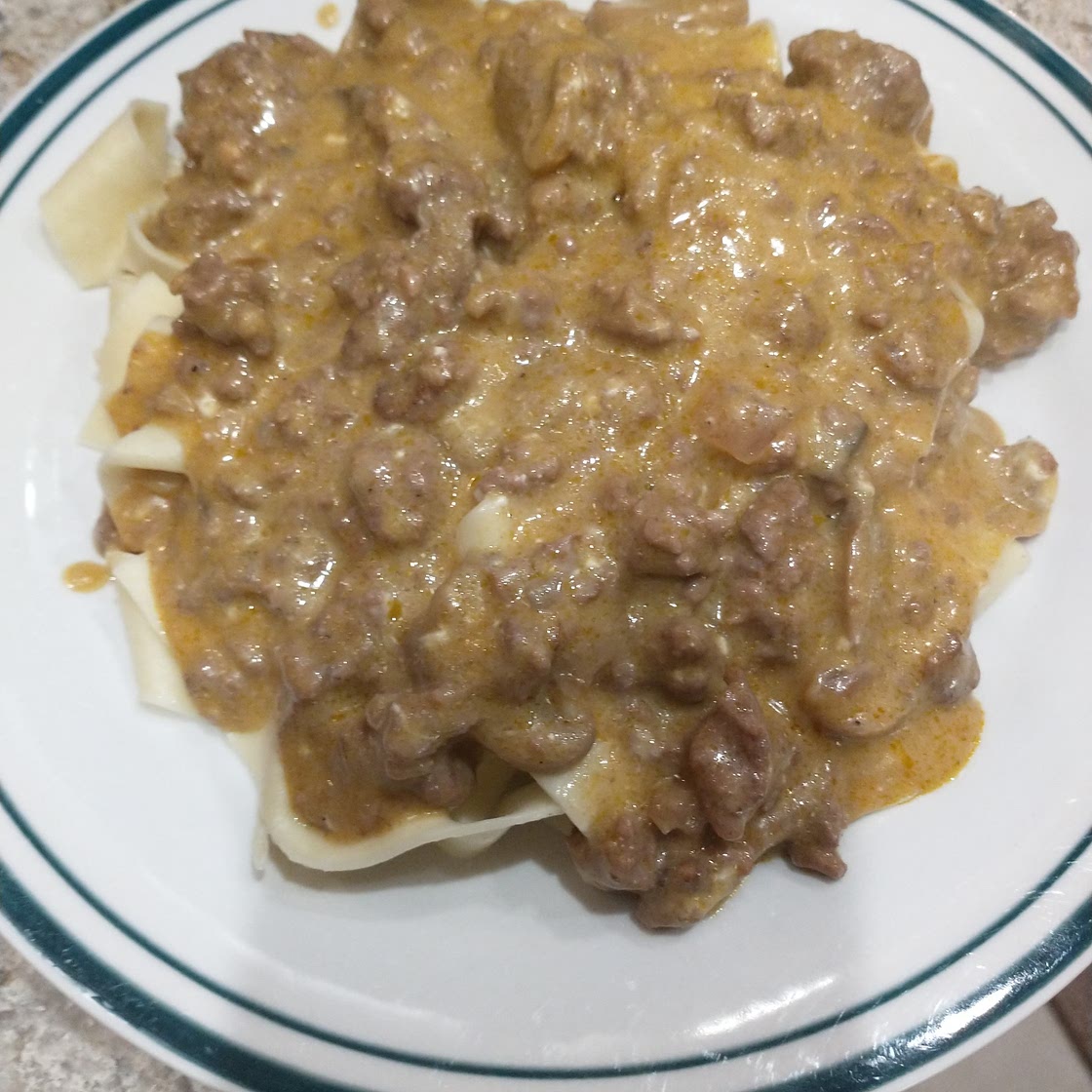 Easy Ground beef Stroganoff