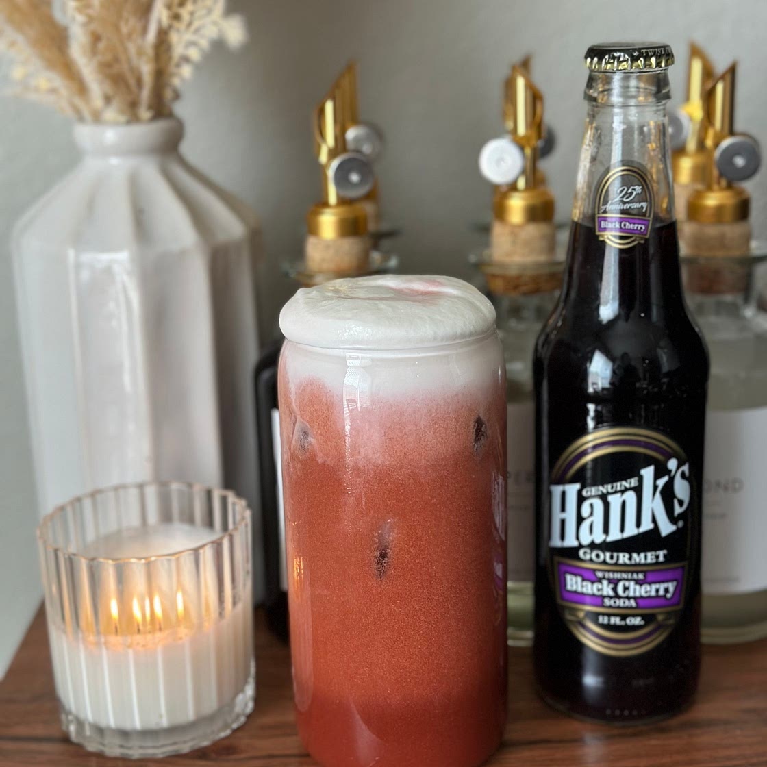 Hank’s Black Cherry Soda with Amaretto Soft Top