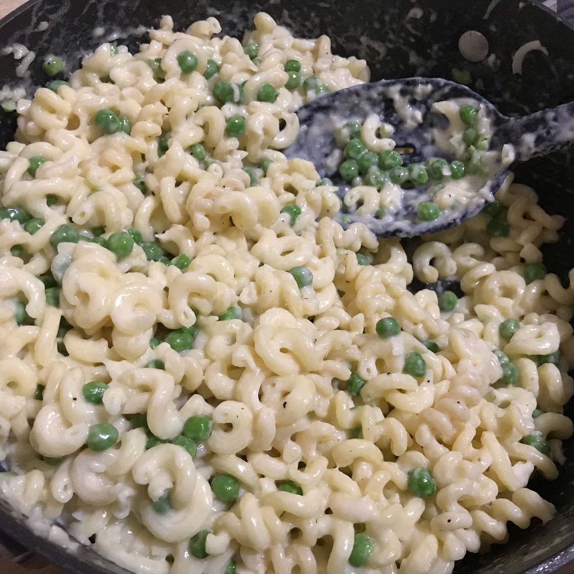 Lemon and Pea Alfredo