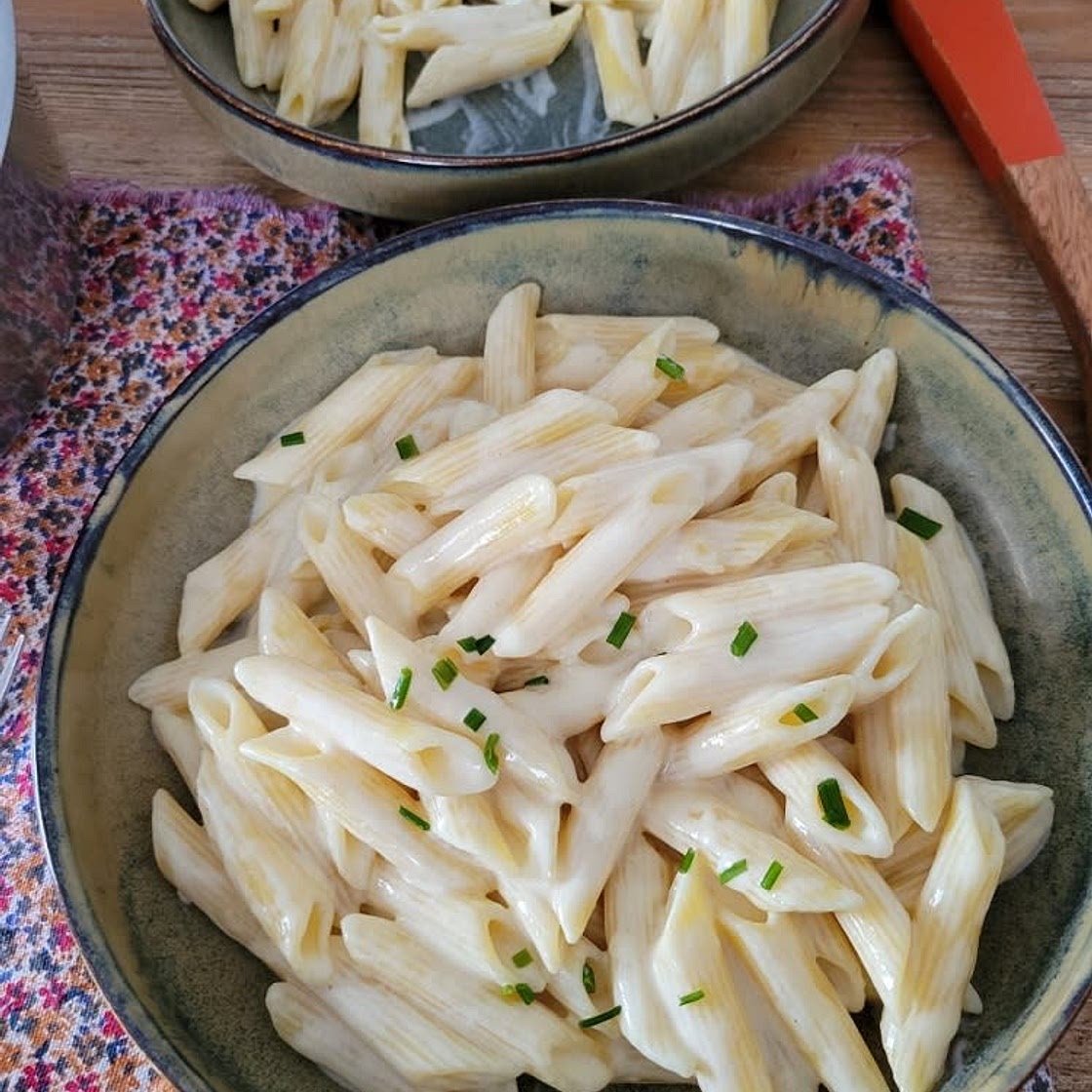 Pâtes à la crème de parmesan