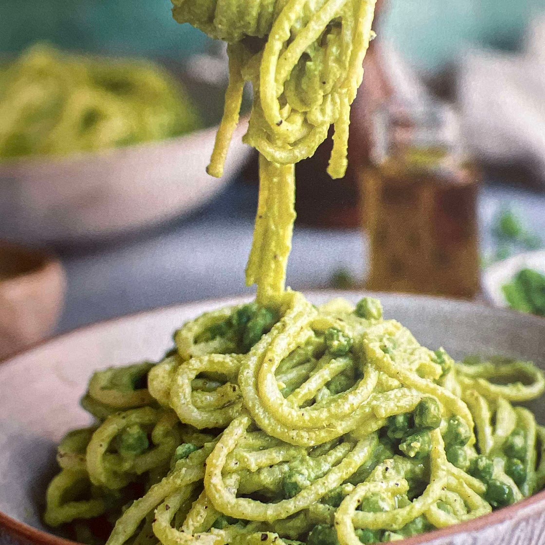 Pea and broccoli pasta