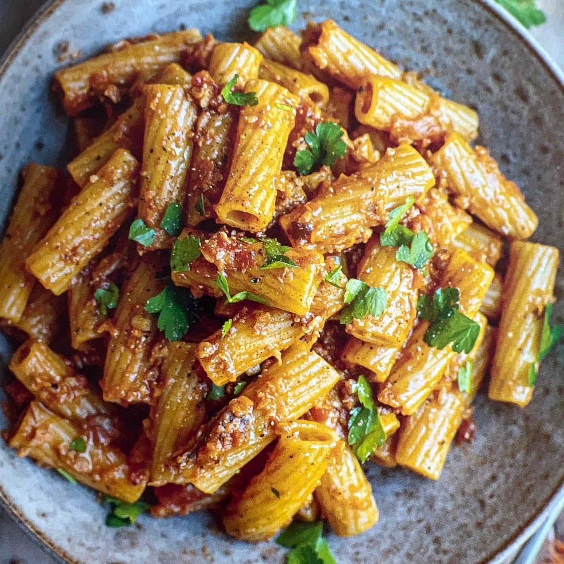 Sunflower Ragu Rigatoni