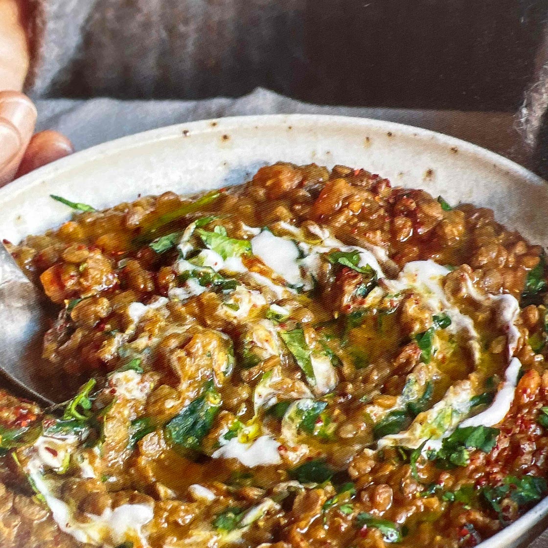 Moroccan - inspired lentil and carrot soup