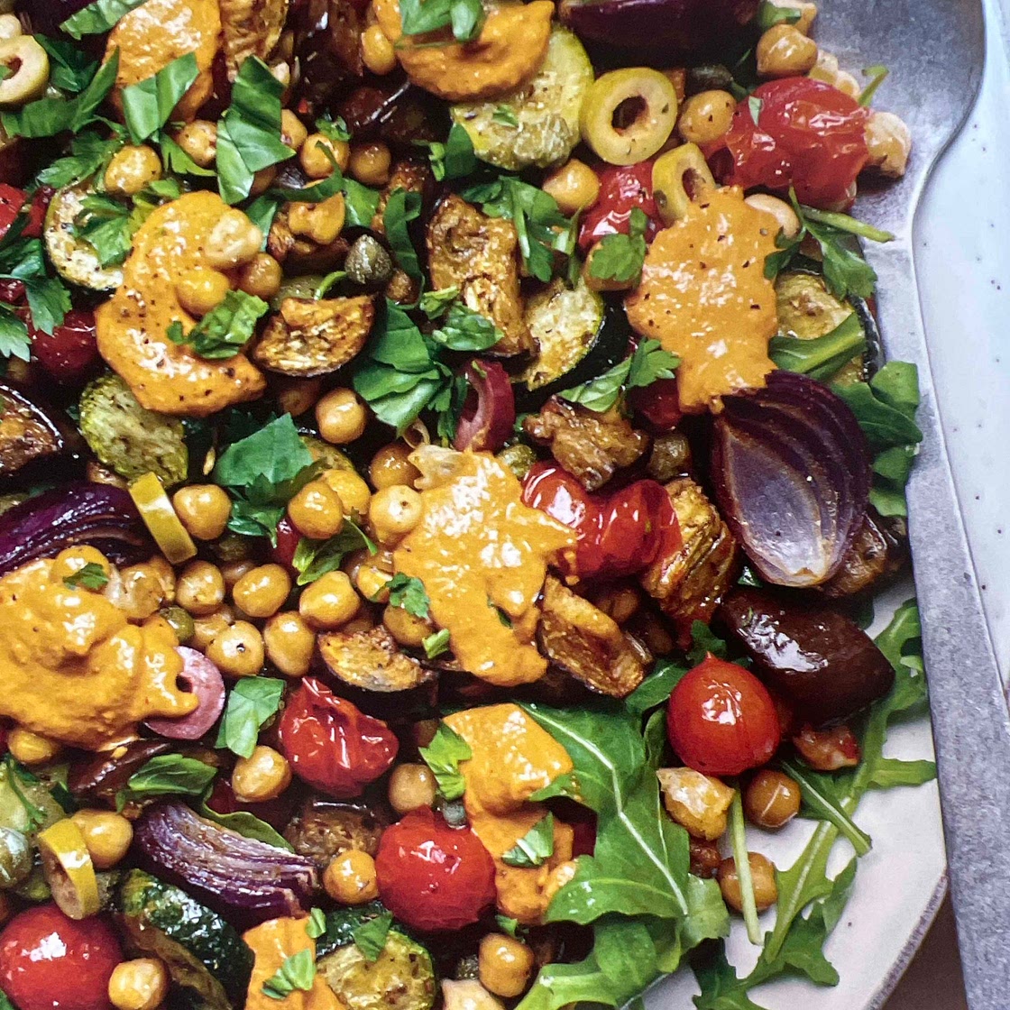 Red Pesto Traybake Veg Salad
