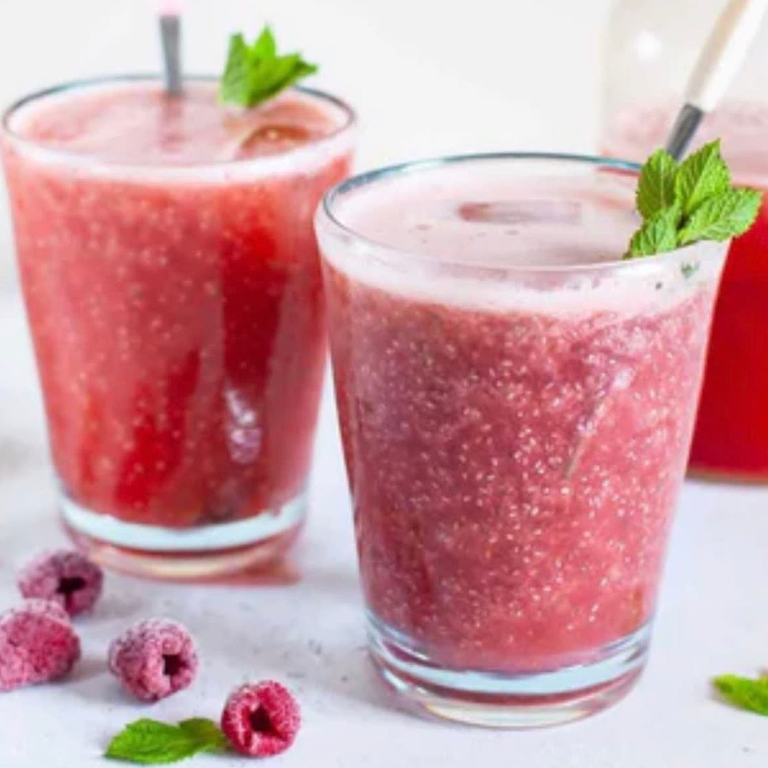 Raspberry & mint chia Fresca