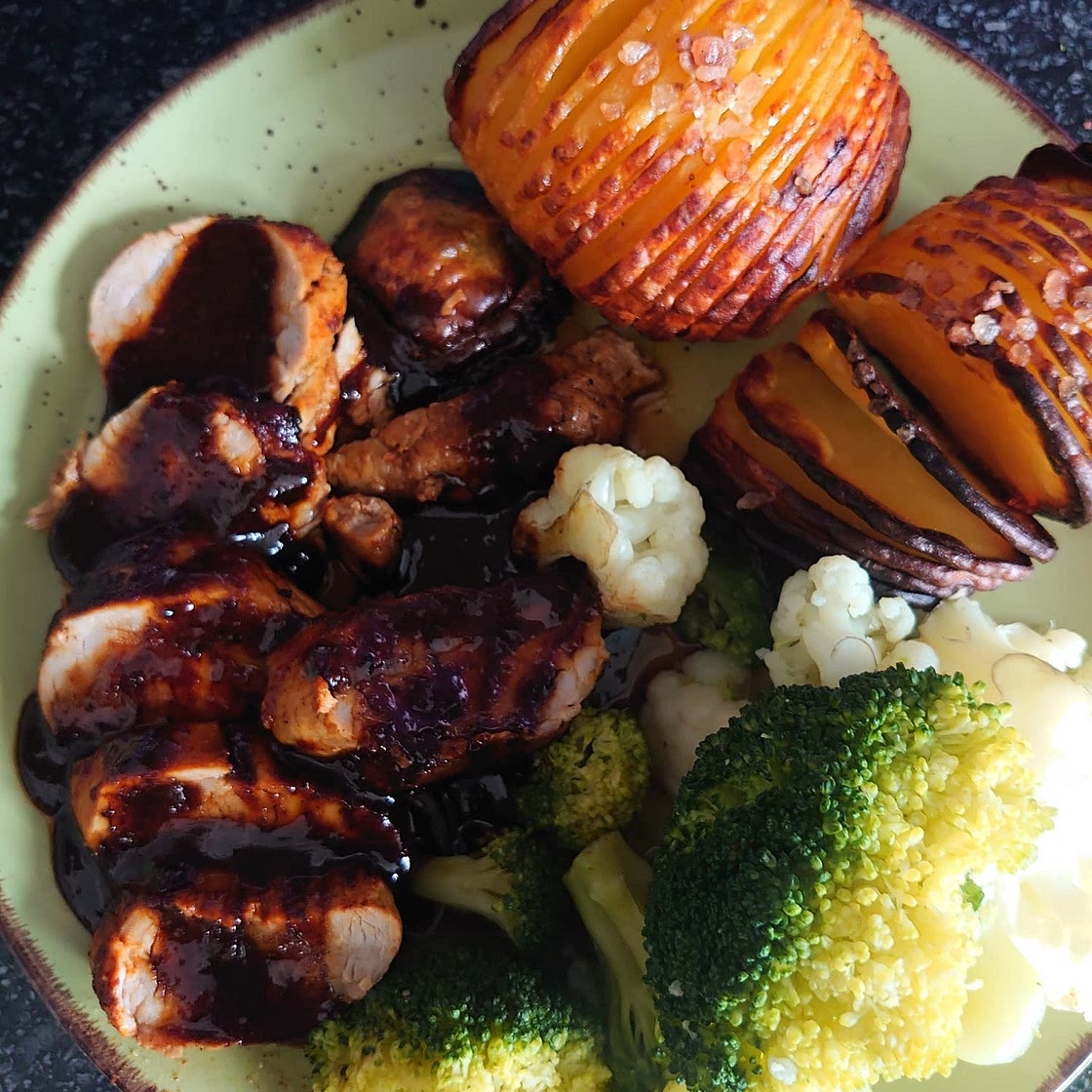 Pork Tenderloin with Honey Garlic Sauce