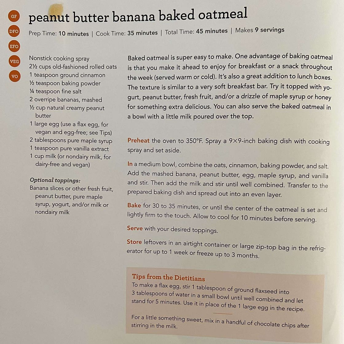 Baked Oatmeal